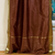 Brown  Tie Top  Sheer Sari Curtain / Drape / Panel  - Piece