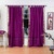 Violet Red  Tab Top  Sheer Sari Curtain / Drape / Panel  - Piece