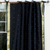 Black  Tie Top  Sheer Sari Curtain / Drape / Panel  - Piece