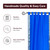 Enchanting Blue  Tab Top  Sheer Sari Curtain / Drape / Panel  - Piece