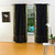 Black Rod Pocket  Sheer Sari Curtain / Drape / Panel  - Piece
