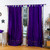 Purple  Tab Top  Sheer Sari Curtain / Drape / Panel  - Piece