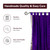 Purple  Tab Top  Sheer Sari Curtain / Drape / Panel  - Piece