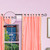 Pink  Tab Top  Sheer Sari Curtain / Drape / Panel  - Piece