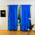 Blue Rod Pocket  Sheer Sari Curtain / Drape / Panel  - Piece