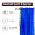Blue Rod Pocket  Sheer Sari Curtain / Drape / Panel  - Piece