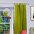 Olive Green  Tab Top  Sheer Sari Curtain / Drape / Panel  - Piece