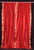 Fire Brick  Tie Top  Sheer Sari Curtain / Drape / Panel  - Piece