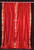 Fire Brick  Tie Top  Sheer Sari Curtain / Drape / Panel  - Piece