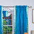 Turquoise Rod Pocket  Sheer Sari Curtain / Drape / Panel  - Piece