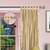 Golden  Tab Top  Sheer Sari Curtain / Drape / Panel  - Piece