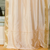 Golden  Tie Top  Sheer Sari Curtain / Drape / Panel  - Piece