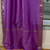 Lavender  Tie Top  Sheer Sari Curtain / Drape / Panel  - Piece
