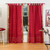 Maroon  Tab Top  Sheer Sari Curtain / Drape / Panel  - Piece