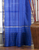 Enchanting Blue  Tie Top  Sheer Sari Curtain / Drape / Panel  - Piece