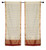 2 Cream Bohemian Indian Sari Curtains Rod Pocket Living Room  Window Treatment
