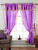 2 Lined Panels 2 Tiebacks-Gypsy Rod Pocket hand dyed sari Curtain window treatment with attached Beaded Valance for Bedroom, hallway, Living room, Door,bed canopy Cream 43W 84L