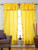2 Panels 2 Tiebacks-Gypsy Rod Pocket hand dyed sari Curtain window treatment with attached Beaded Valance for Bedroom, hallway, Living room, Door,bed canopy Cream 43W 84L