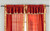 2 Panels 2 Tiebacks-Gypsy Rod Pocket hand dyed sari Curtain window treatment with attached Beaded Valance for Bedroom, hallway, Living room, Door,bed canopy Cream 43W 84L