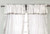 2 Panels 2 Tiebacks-Gypsy Rod Pocket hand dyed sari Curtain window treatment with attached Beaded Valance for Bedroom, hallway, Living room, Door,bed canopy Cream 43W 84L