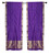2 Boho Purple Indian Sari Curtains Rod Pocket Window Panels Drapes