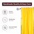 Yellow  Rod Pocket  Sheer Sari Curtain / Drape / Panel  - Pair