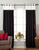 Signature Black and White designer Velvet Curtain Panel - Piece