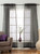 Black - Rod Pocket Sheer Tissue Curtain Panel Drape - Piece