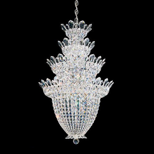 Schonbek 5848S Trilliane 24-Light Chandelier in Silver w/ Swarovski Crystal  - Lighting by Lux
