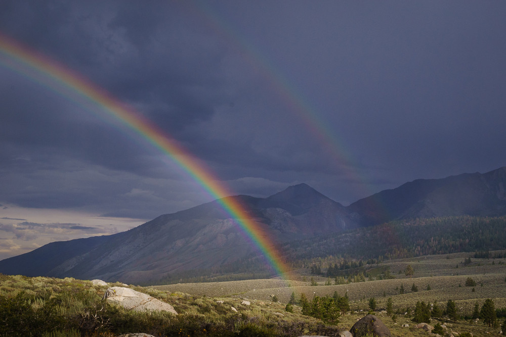 Beautiful Rainbow in Mammoth 