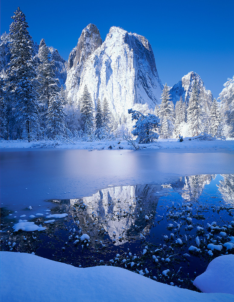 Cathedral Rocks and Snow