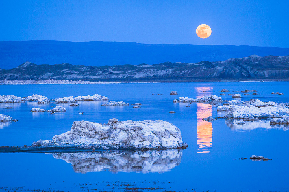 Enchanting Full Moon at Mono Lake