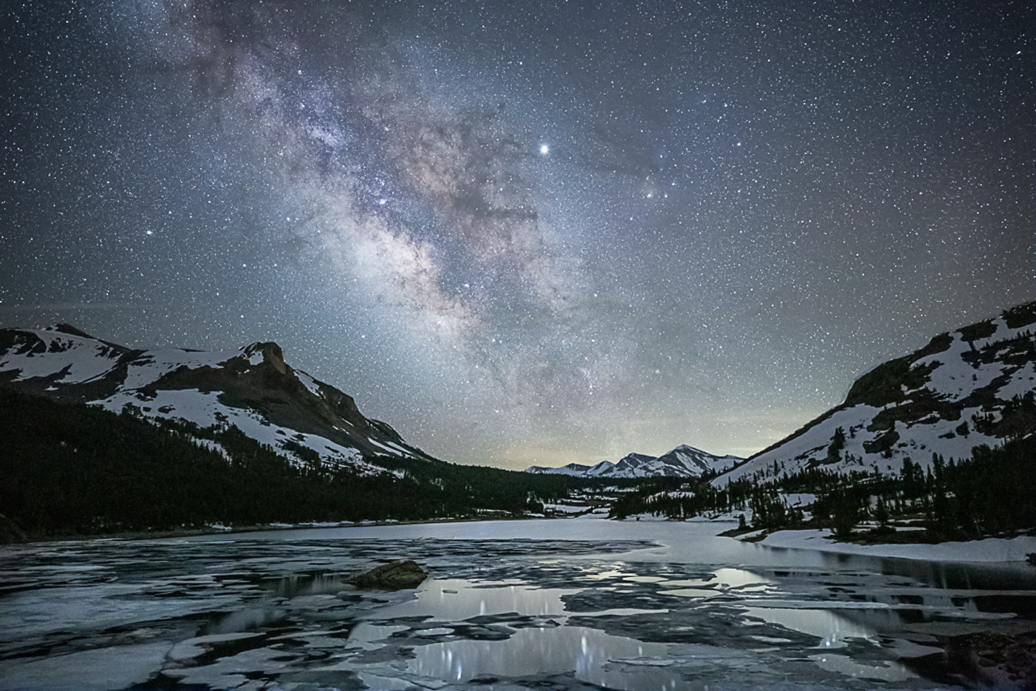 Celestial Evening at Tioga Lake