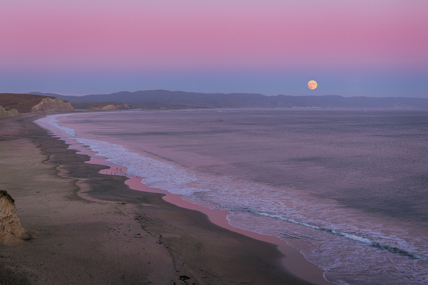 The Harvest Moon, Rising over Drake's Bay
