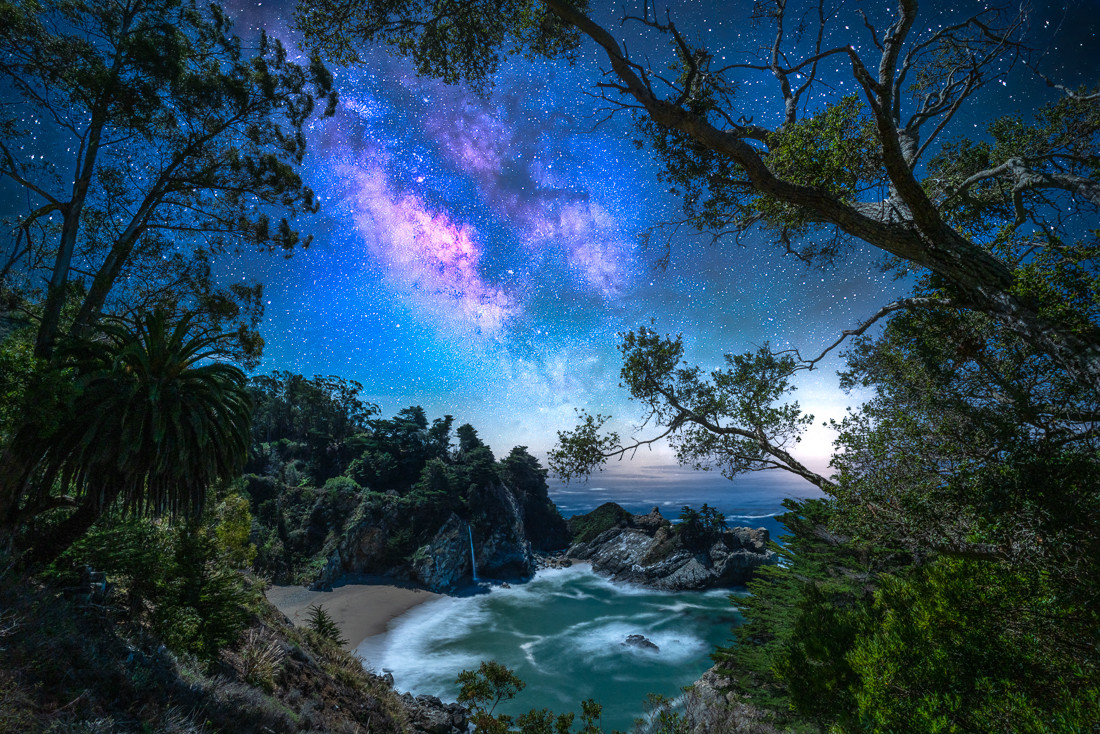 McWay Falls and the Milky Way - Vern Clevenger Photography