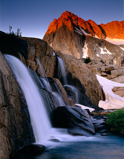 Moonlight Falls at Dawn Below Picture Peak