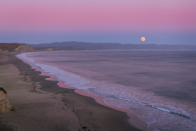 Harvest Moon, Rising over Drake's Bay