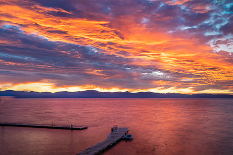 An Enchanting Sunset at Lake Tahoe