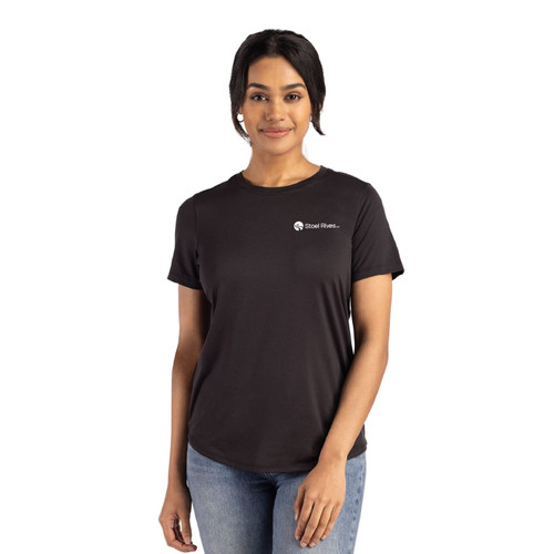 Cutter & Buck Coastline Recycled Double Peached Womens Short Sleeve Tee