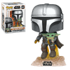 POP! Star Wars: The Mandalorian #402 The Mandalorian with The Child (Flying)