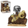 POP! Star Wars: The Mandalorian #416 Mandalorian and Child on Bantha - Deluxe