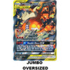JUMBO Sun & Moon Promo SM201 Reshiram & Charizard GX (TAG TEAM)