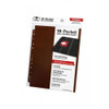 10ct/1 Pack 18-Pocket Pages Side-Loading - Brown