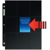 1ct 18-Pocket Premium Black Sideloading Page (3-Holes)