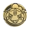 Black & Gold Clear Hoopa (Confined Form) Coin