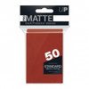 Pro-Matte Red Standard Deck Protector Sleeves 50ct