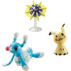 Pokemon Battle 3 Figure Pack - 3-Inch Brionne and 2-Inch Mimikyu & Cosmoem