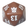 Magic Khans of Tarkir Spindown Dice Brown (Abzan)