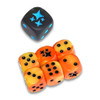 Hidden Fates: Orange and Black/Blue Dice