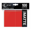 Eclipse Matte Standard Sleeves (100) - Apple Red